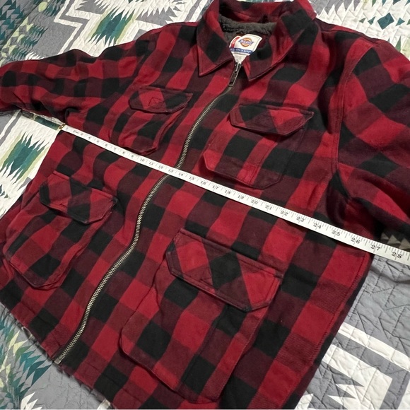 Dickies Buffalo Plaid Full-Zip Work Jacket / Chore Coat - Picture 6 of 9